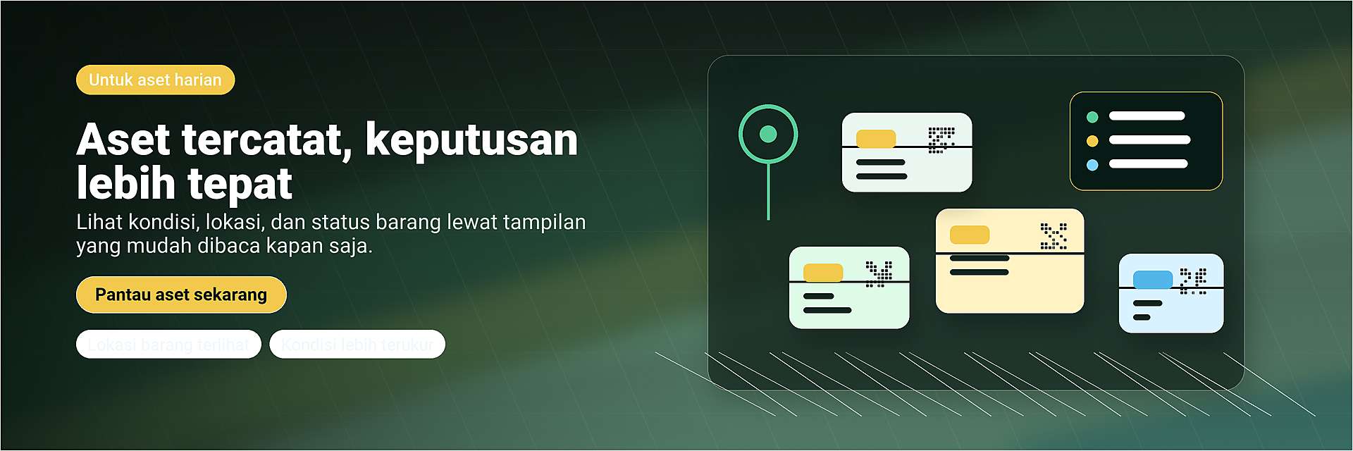 Aset Tercatat, Pantau Lebih Mudah